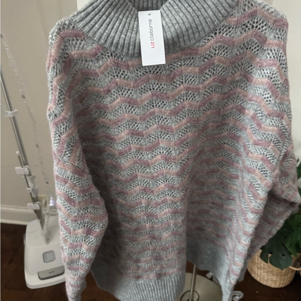 Liz Claiborne cowlneck sweater NWT size 1X - Picture 3 of 7